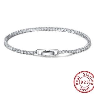 Sterling Silver Tennis Bracelet with Gold Plating